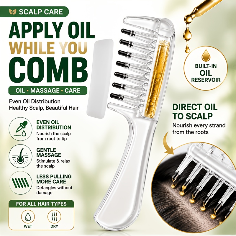 Root Stimulator Liquid - Peigne applicateur d'huile capillaire pour sérums