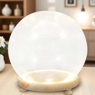 Plastic Dome Clear - Dôme en verre pour fleurs stabilisées,
