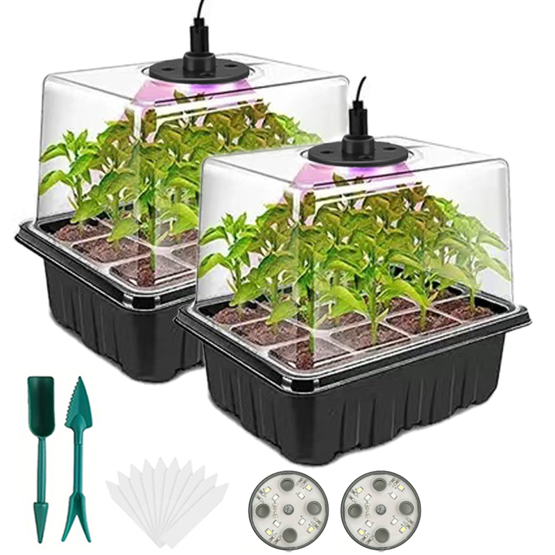 Humidity Dome Kit - Plateau de semis avec lampes de