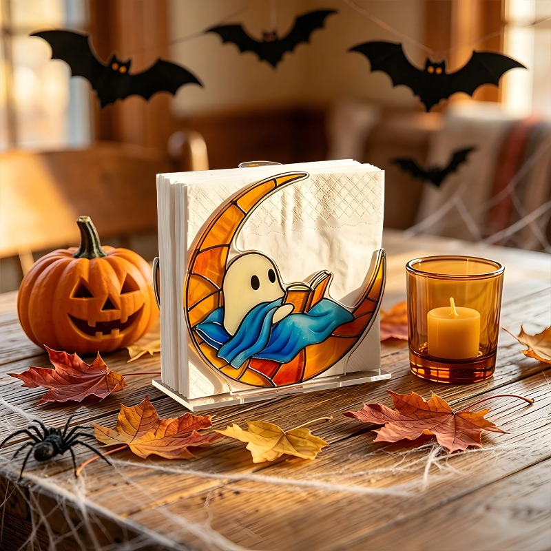 Agar Tissue Culture - Porte-serviettes en acrylique vintage pour Halloween,