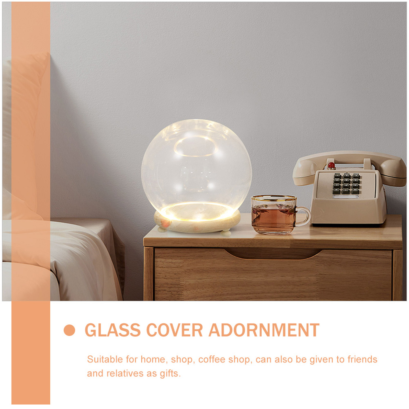 Dôme en verre pour fleurs stab - Plastic Dome Clear avis et prix